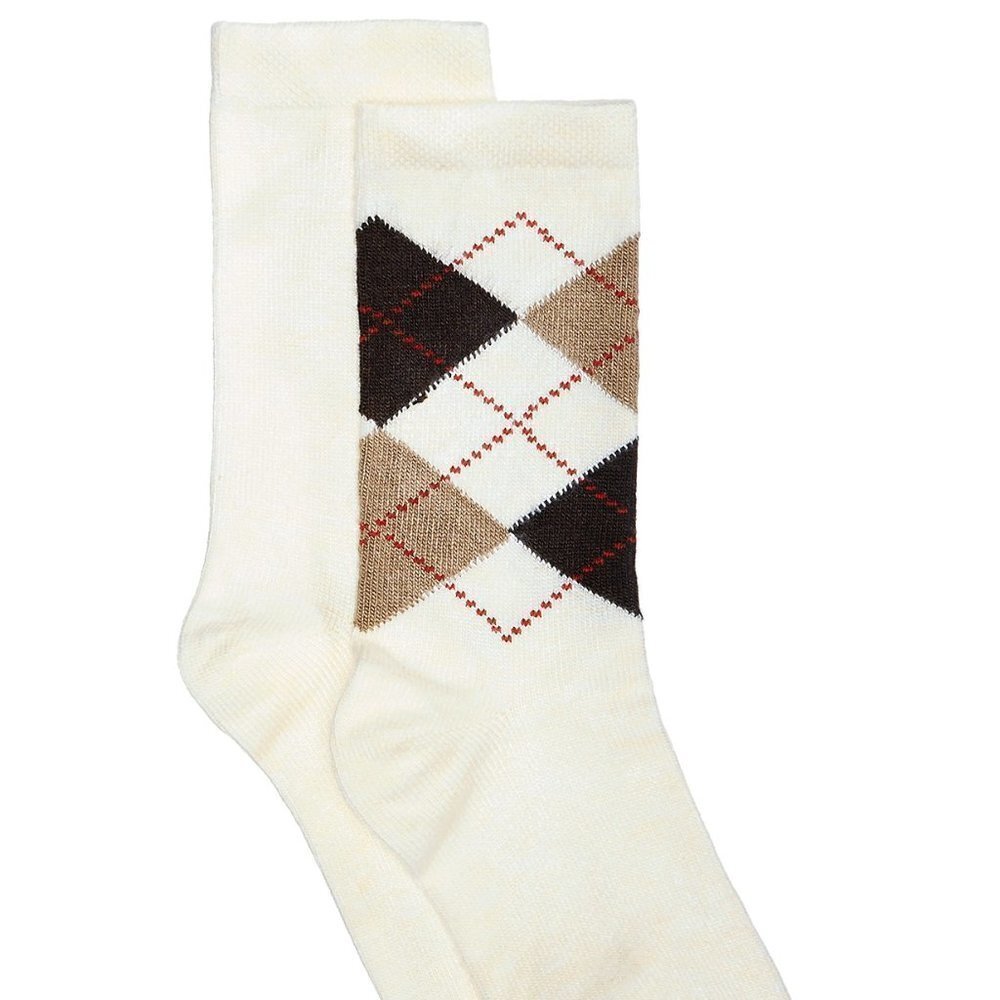 F76 Hue Women's 2-Pk. Solid & Argyle Boot Socks